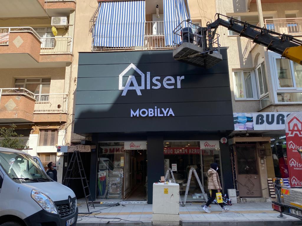Turgutlu Alser Mobilya Işıklı Tabela- 219